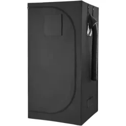 Odlingstält - Inomhus Växttält Kit - 100 x 100 x 200 cm - Fullspektrum LED-växtljus - Ventilationssystem - 600D Högreflekterande Mylar