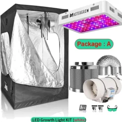 Odlingstält, Fullspektrum LED, Energisystem med hög effektivitet,Kit A-a, 80x80x160cm kit