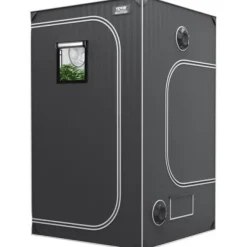 Odlingstält, 122x122x203 cm, Svart, 2000D Oxfordtyg