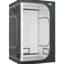 Odlingstält, 122x122x203 cm, Svart, 2000D Oxfordtyg