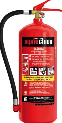 OGIIOPRONO 6 kg pulverbrandsläckare