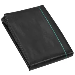 Ogräsbarriär Tyg, 4*100FT Kraftigt Ogrästyg, PP Vävt Ogräskontroll Tyg för Landskapsplanering, Svart.