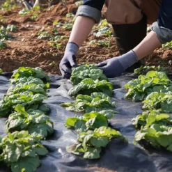 Ogräsbarriär Tyg, 4*100FT Kraftigt Ogrästyg, PP Vävt Ogräskontroll Tyg för Landskapsplanering, Svart.