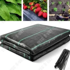 Ogräsduk - TD - 1x20m - Polypropylen - Svart - Hållbar och effektiv