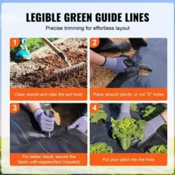 Ogräsduk, 91x9144 cm, Svart, Polypropen