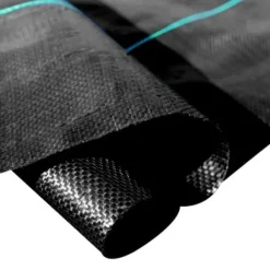 Ogräsduk, 200x9144 cm, Svart, Polypropenväv