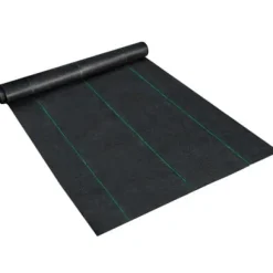 Ogräsduk, 200x9144 cm, Svart, Polypropenväv