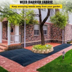 Ogräsduk, 200x9144 cm, Svart, Polypropenväv