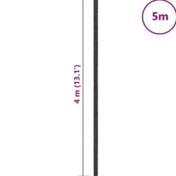 Ogräsmatta för effektiv ogräskontroll - UV-stabiliserad | Färg: Svart | Storlek: 4x5 m