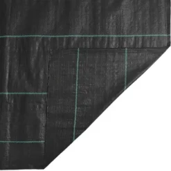 Ogräsmatta för effektiv ogräsbekämpning - UV-stabiliserad PP | Storlek: 2x200 m | Färg: Svart