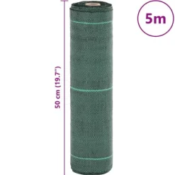 Ogräsmatta för effektiv ogräsbekämpning - UV-stabiliserad | Storlek: 0,5x5 m | Färg: Grön