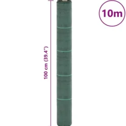 Ogräsmatta för effektiv ogräsbekämpning | Storlek: 1x10 m | Färg: Grön | Material: Polypropen