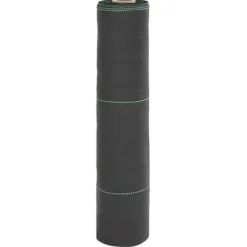 Ogräsmatta i slitstarkt PP - Ogräsbekämpning och vattengenomsläpplighet | Storlek: 0,5x100 m | Färg: Svart