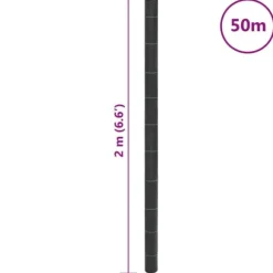 Ogräsmatta i svart polypropen - Ogräsdämpande membran | Storlek: 2x50 m