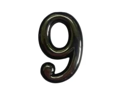 Okko Plastic Door Number 50 Mm Crome P.D