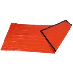 Orange återanvändbar nödsovsäck - termiskt vattentät för camping, resor och överlevnad