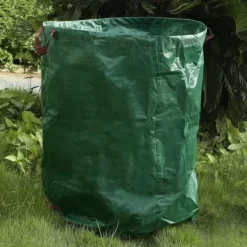 OUTAD Trädgårdsavfallspåsar - 272L - Grön - Solid