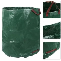 OUTAD Trädgårdsavfallspåsar - 272L - Grön - Solid