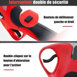 OUTIGO - Sladdlös elektrisk beskärningssax - 40 mm - 2*3,0 Ah batterier - LED-skärm