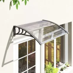 Outsunny Dfferrfredstage, Polykarbonat, Transparent, 100x75 cm