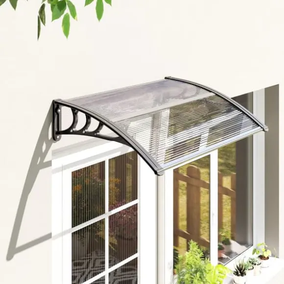 Outsunny Dfferrfredstage, Polykarbonat, Transparent, 100x75 cm