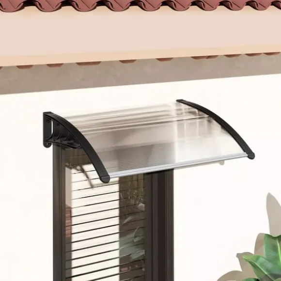 Outsunny Dfferrfredstage, Polykarbonat, Transparent, 100x75 cm