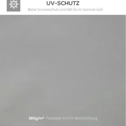 Outsunny Erstatningstak for Paviljong 3x4m – Lyst Grått, 180g/m² Polyester