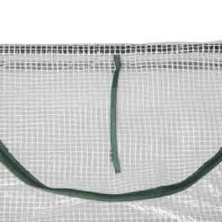 Outsunny Folietunnel med Fönster, Växthus 120x60x60 cm, PE-plast och stål, Vit