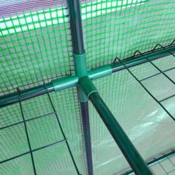 Outsunny Folietunnelväxthus 200x100x215 cm Grön - Stål/PE, 2 Dörrar, UV-skydd