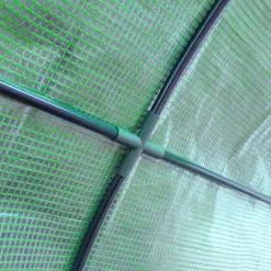 Outsunny Folietunnelväxthus 200x100x215 cm Grön - Stål/PE, 2 Dörrar, UV-skydd