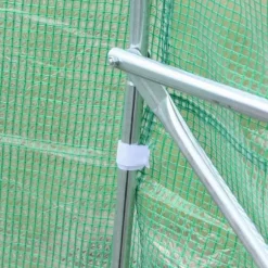 Outsunny Folieväxthus Växthus Kallbänk Tomathus Sadeltak 450 × 300B × 205H cm