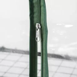 Outsunny Miniväxthus med Stålram och 4 Hyllplan, Transparent, 69 x 50 x 165 cm