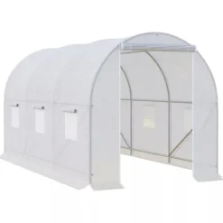 Outsunny Växthus 350x200x200cm Folieväxthus, för trädgård