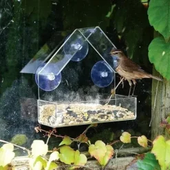 2-Pack - Fågelmatare med sugpropp för fönster