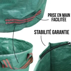 Pack av 3 skräpkonfetti 300L i PP 150g/m² fristående - Linxor