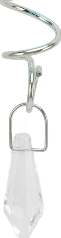 2-pack blickboll spiralsvans, vindvridningsstabilisator med hängande roterande krok dekorativ vindvridningssvans kristallkula glaskula roterande häng | CDON