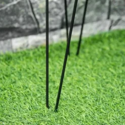 3-pack blomställ i metall för krukor upp till Ø16 cm – svart