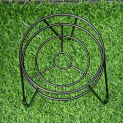 3-pack blomställ i metall för krukor upp till Ø16 cm – svart