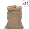 30-pack jutesäckar - Multifunktionella och hållbara | Storlek: 60x105 cm | Material: 100% jute