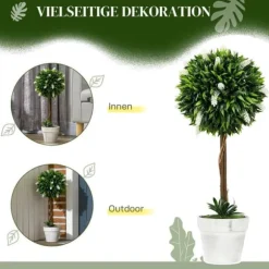 2-pack konstgjord lavendel 60 cm med kruka, realistisk konstblomma för hem & trädgård