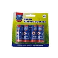 Pack med 4 Flugfällor – Insektsmedelsfri, Luktfri & Lätt att Installera