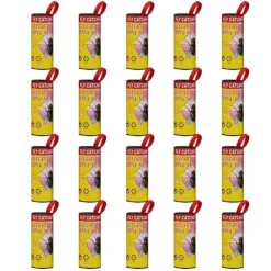 20-pack papper flugremsor, flugtejp, hängande inomhus och utomhus, fruktfluga fälla, 4