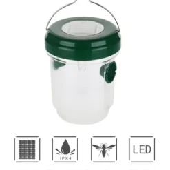 2-pack soldrivna getingfällor Vattentäta för utomhus, säkra bifällor, giftfria, bålgetingsfällor Re[303]