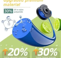 12-Pack trådspolar med 3 kåpor för Ryobi grästrimmer