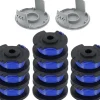 8-pack trimmerspolar med trimmertråd och lock RYOBI grästrimmer