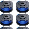 6-Pack trimmerspolar med trimmertråd och lock RYOBI grästrimmer