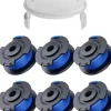 6-pack trimmerspolar med trimmertråd och lock RYOBI grästrimmer