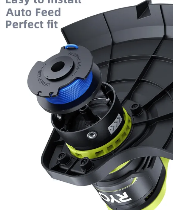 6-pack trimmerspolar med trimmertråd och lock RYOBI grästrimmer