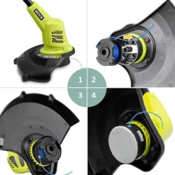 6-pack trimmerspolar med trimmertråd och lock RYOBI grästrimmer