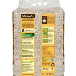 Paillage Carré köksträdgård UAB 30 L - Anpassat format för kvadratisk köksträdgård - Förhindrar ogräsförekomst - 30 L = 1,5m² - NATCHA3